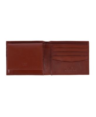 Men's Orion Leather 8-Slot Bi-Fold Wallet with Removable ID Card Case