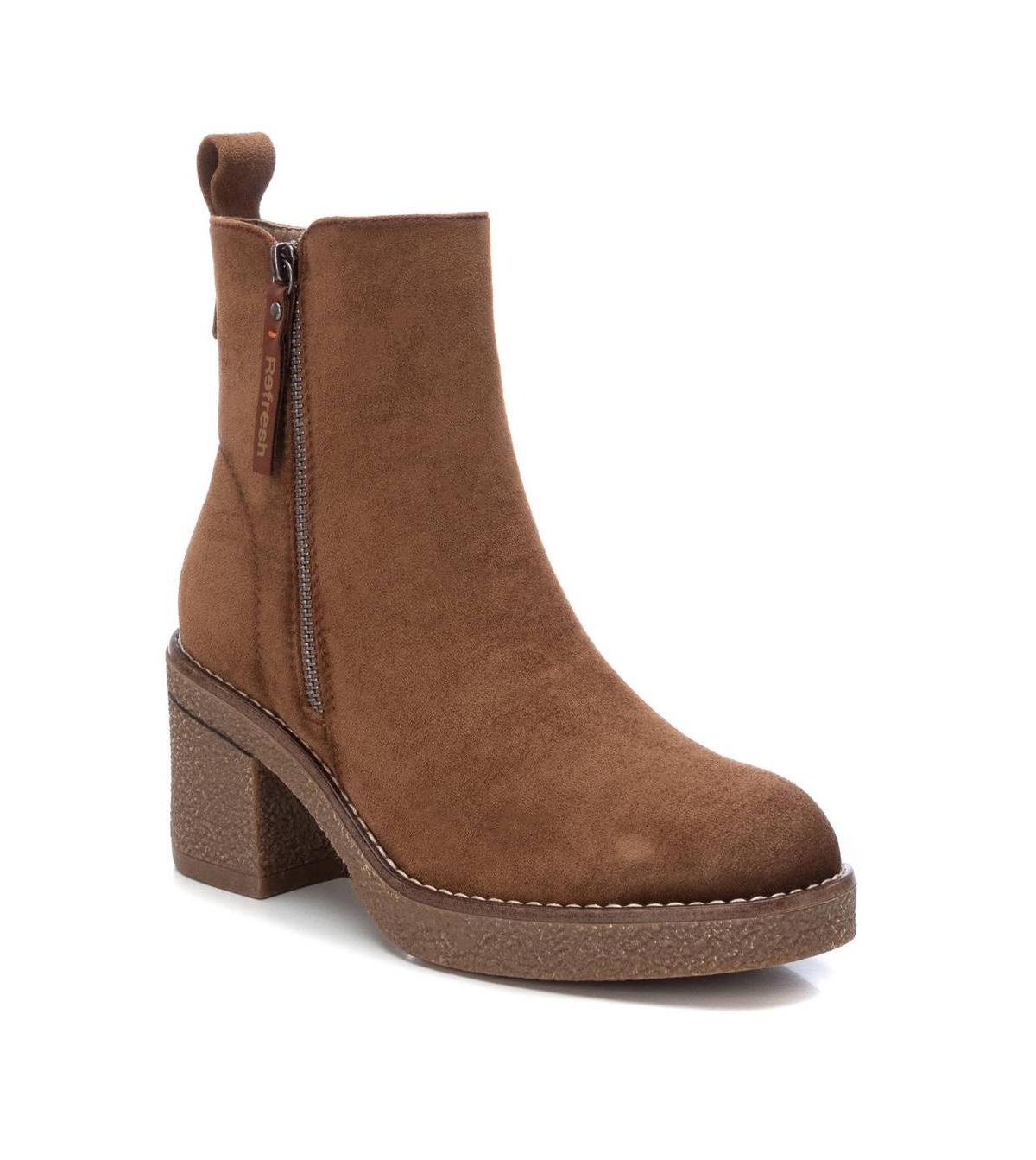 Women's Suede Booties By Xti - Camel