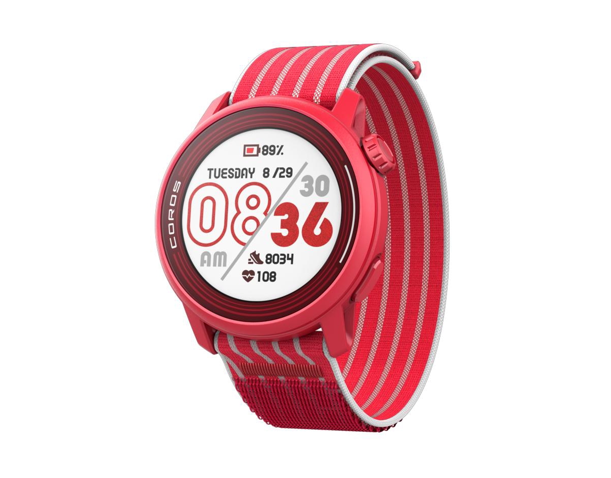 Pace 3 Gps Sport Watch Track Edition w/ Nylon Band Red - Red