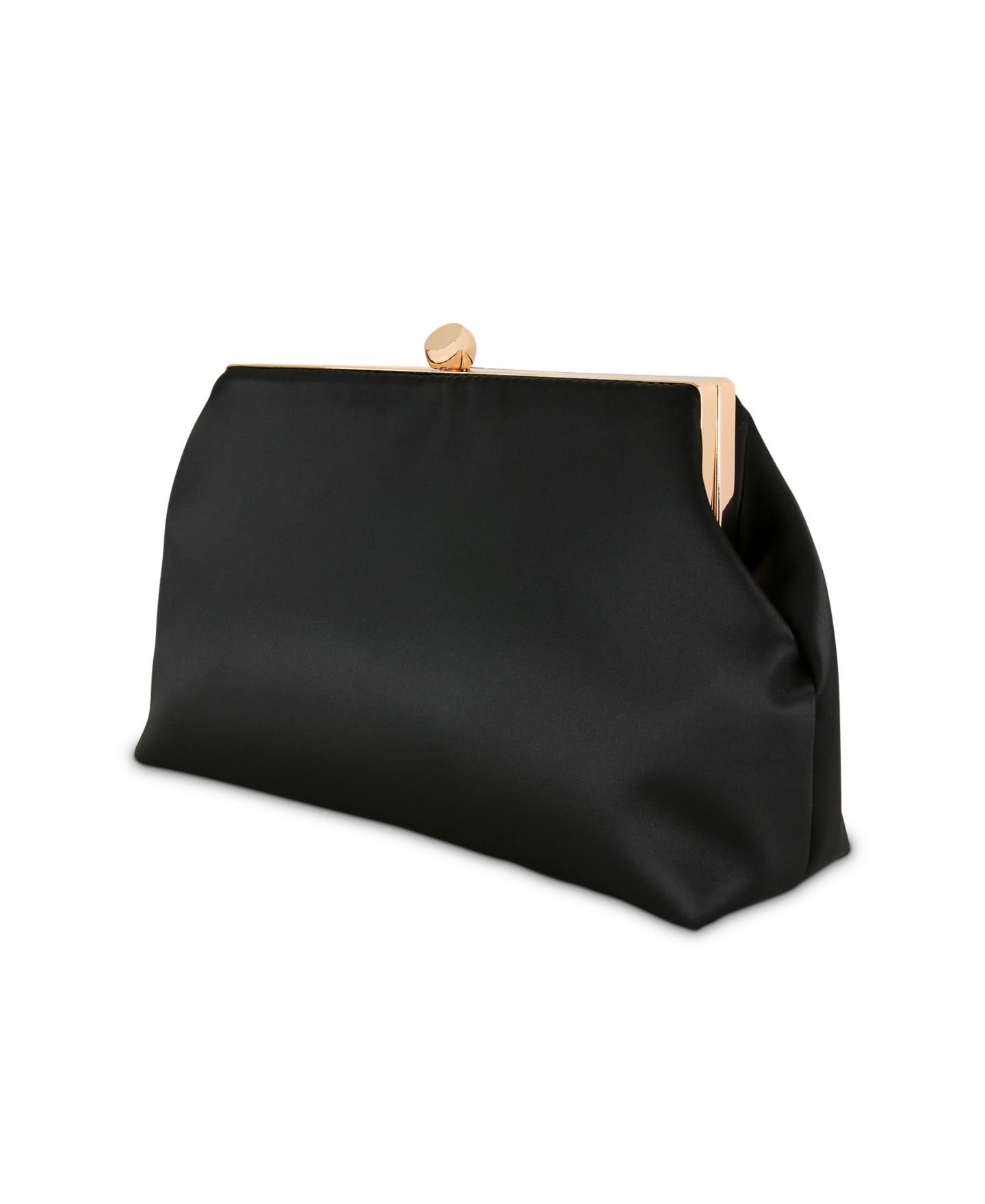 Женский клатч Jewel Badgley Mischka Camilla Satin Pouch Clutch, цвет: Чёрный — фото 3