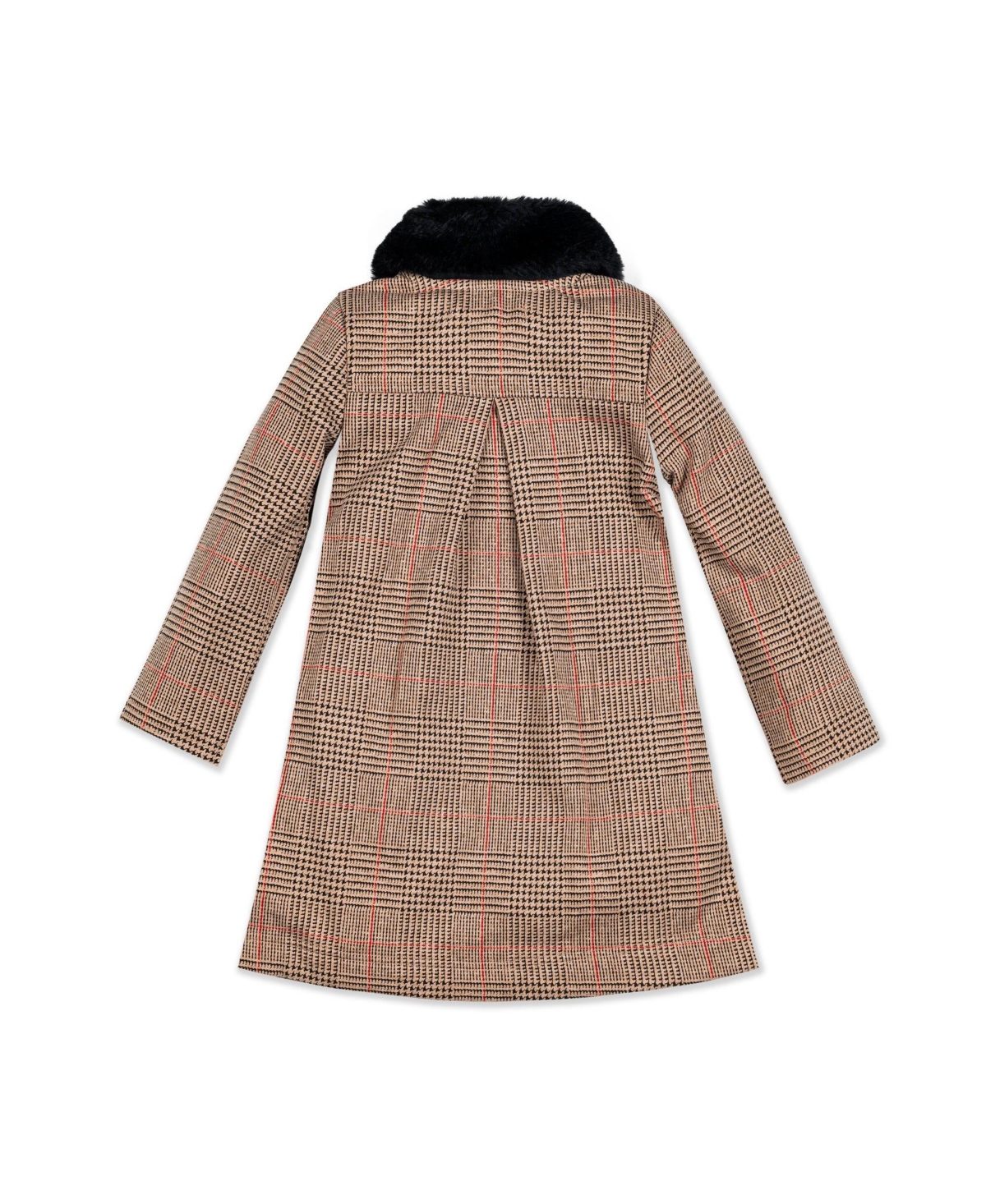 Hope & Henry Girls Collared Fleece Swing Coat