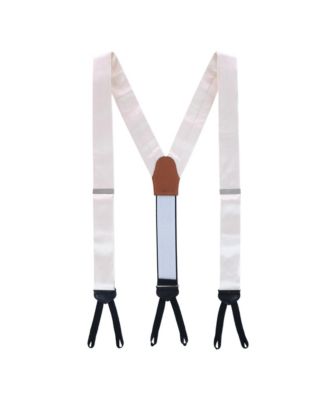 Men's Sutton Solid Color Silk Formal Suspenders | Y-Back, Adjustable Braces