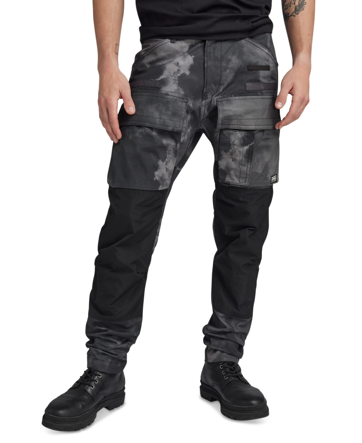 G-star Raw Men's Regular-fit Tapered Camo Cargo Pants In Multicolor