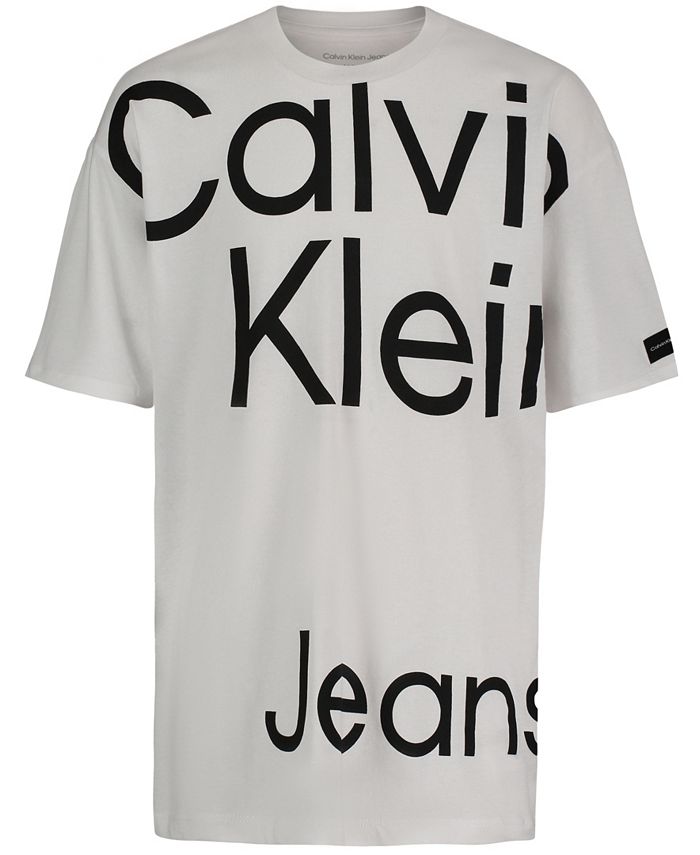 Calvin Klein Big Boys Oversize Logo Short Sleeve T-shirt - Macy's