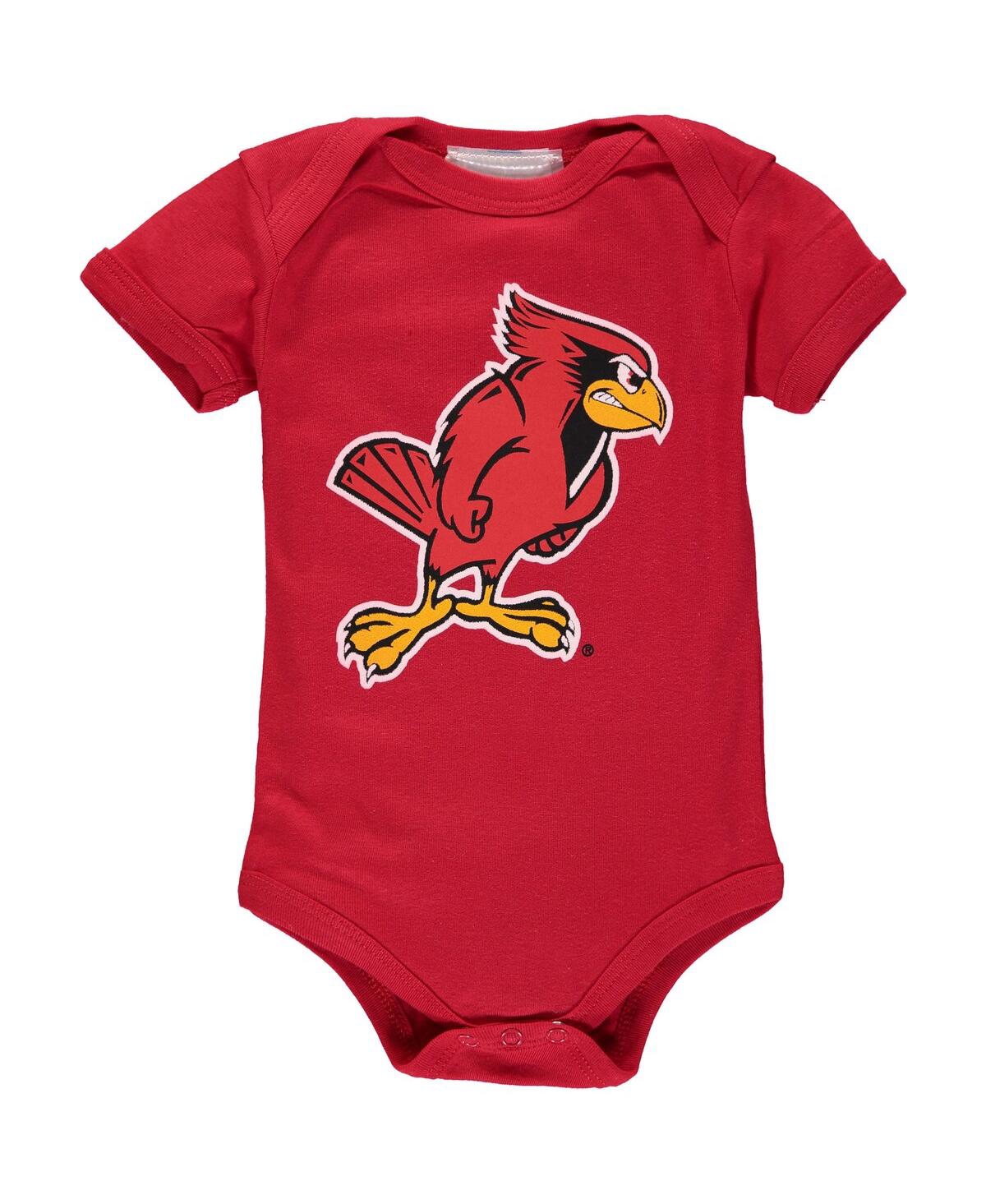 Two Feet Ahead Babies' Infant Boys And Girls Red Illinois State Redbirds Big Logo Bodysuit