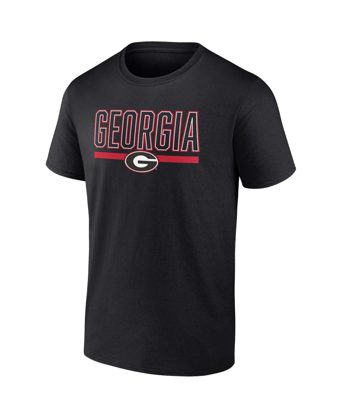 Shop Profile Men's  Black Georgia Bulldogs Big And Tall Team T-shirt