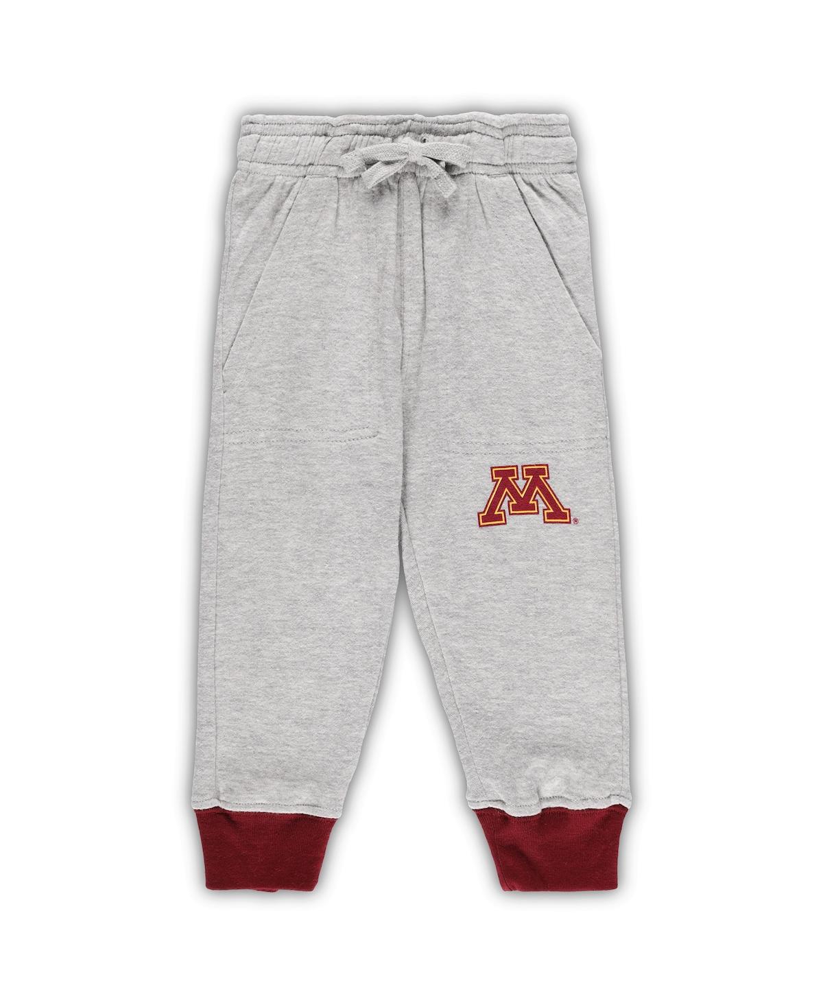 WES & WILLY INFANT BOYS AND GIRLS WES & WILLY HEATHER GRAY MINNESOTA GOLDEN GOPHERS JIE JIE LONG SLEEVE BODYSUIT