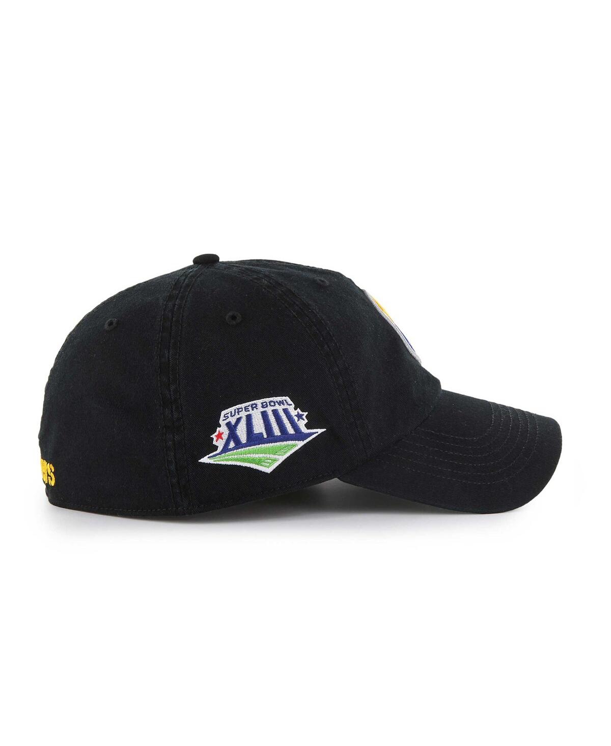 Shop 47 Brand Men's ' Black Pittsburgh Steelers Sure Shot Franchise Fitted Hat