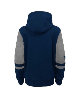 Big Boys Navy Dallas Cowboys Colorblock Full-Zip Hoodie
