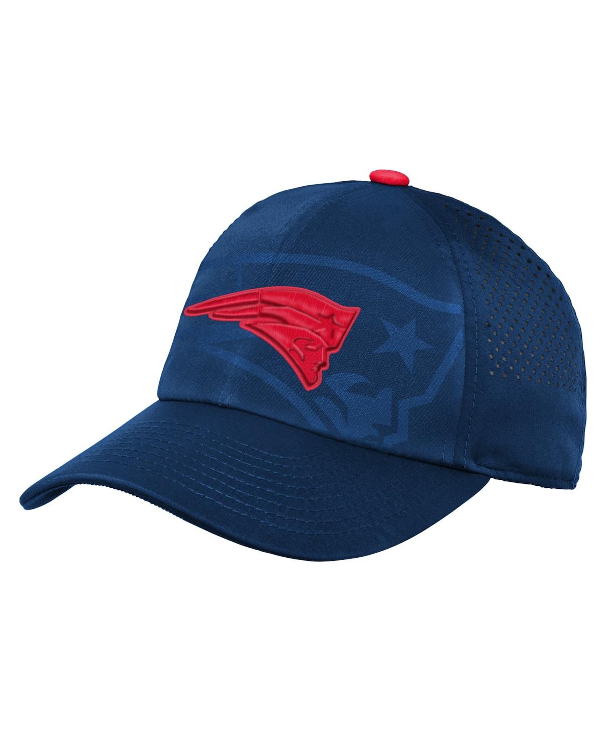 Outerstuff Kids' Youth Boys And Girls Navy New England Patriots Tailgate Adjustable Hat In Blue