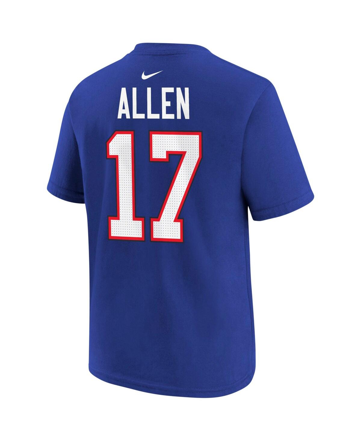Shop Nike Toddler Boys And Girls  Josh Allen Royal Buffalo Bills Player Name And Number T-shirt