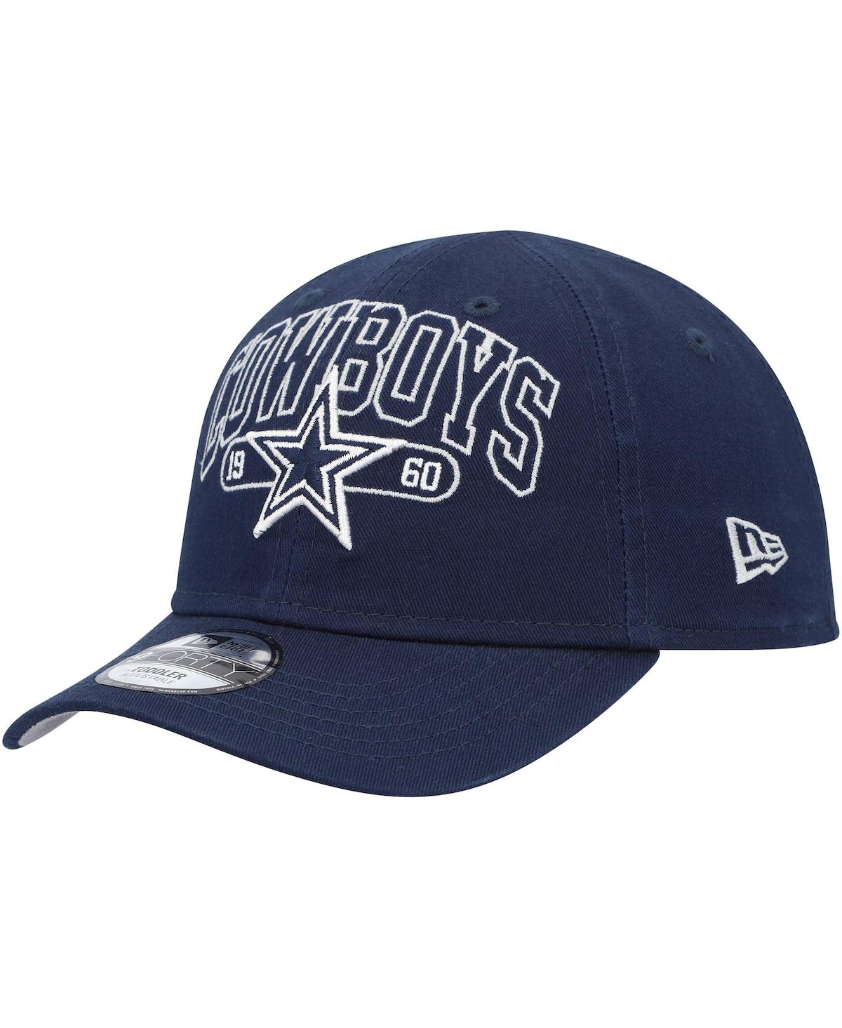 New Era Babies' Toddler Boys And Girls  Navy Dallas Cowboys Outline 9forty Adjustable Hat