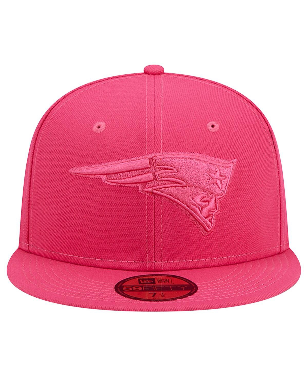 Shop New Era Men's  Pink New England Patriots Color Pack 59fifty Fitted Hat