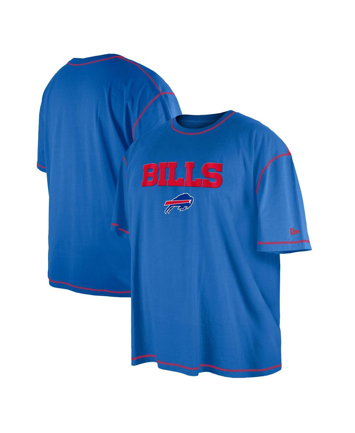 Shop New Era Men's  Royal Buffalo Bills Third Down Big And Tall Puff Print T-shirt