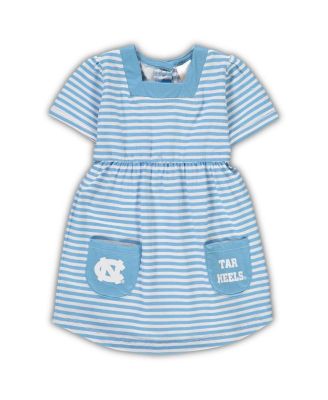 Toddler Girls Carolina Blue North Carolina Tar Heels Striped Dress with Pockets