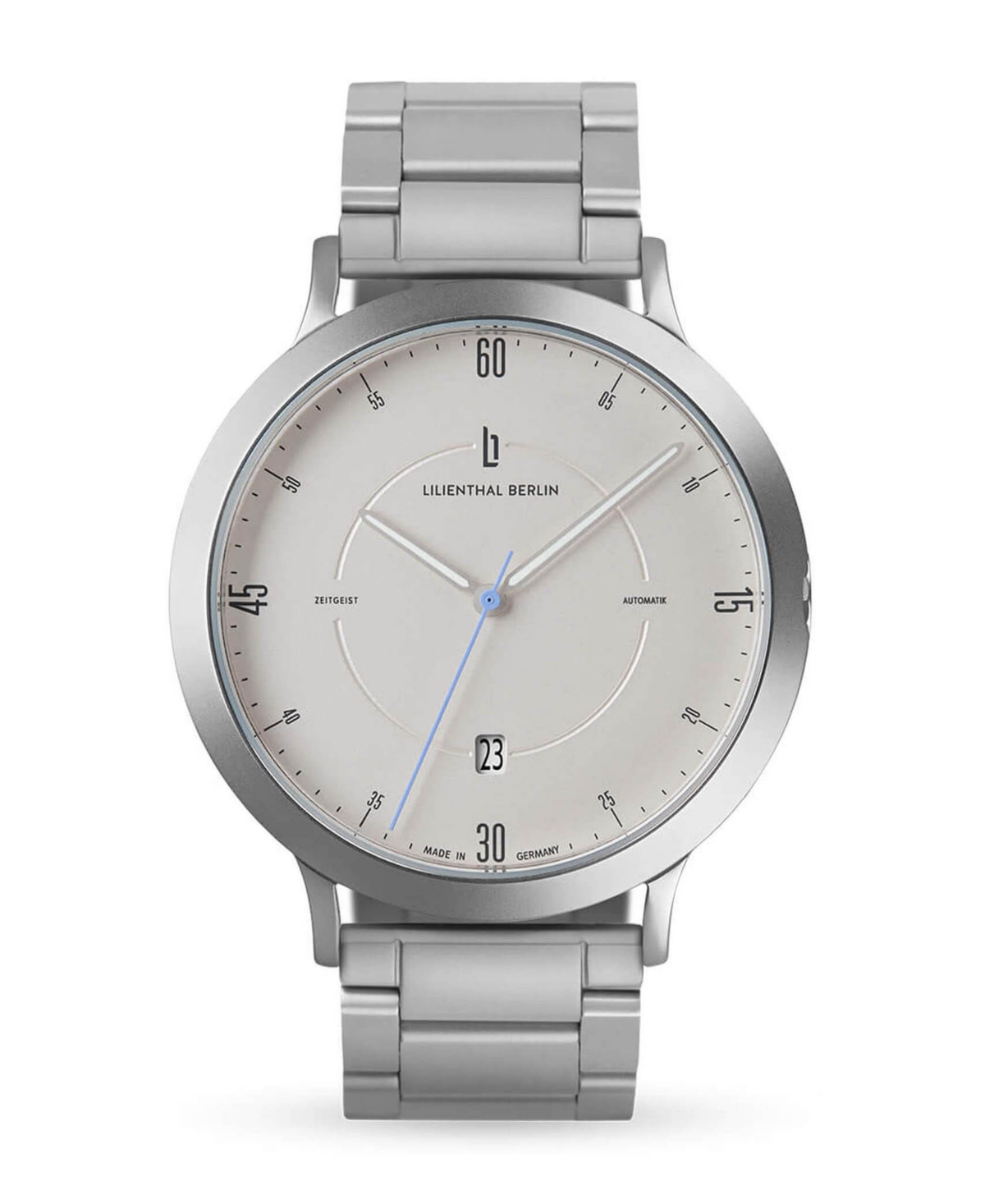 Men's Zeitgeist Automatik Silver Silver-Tone Stainless Steel Link Watch 42mm - Silver