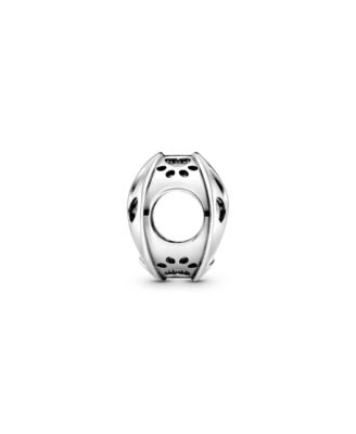 Sterling Silver Openwork Paw Print Charm