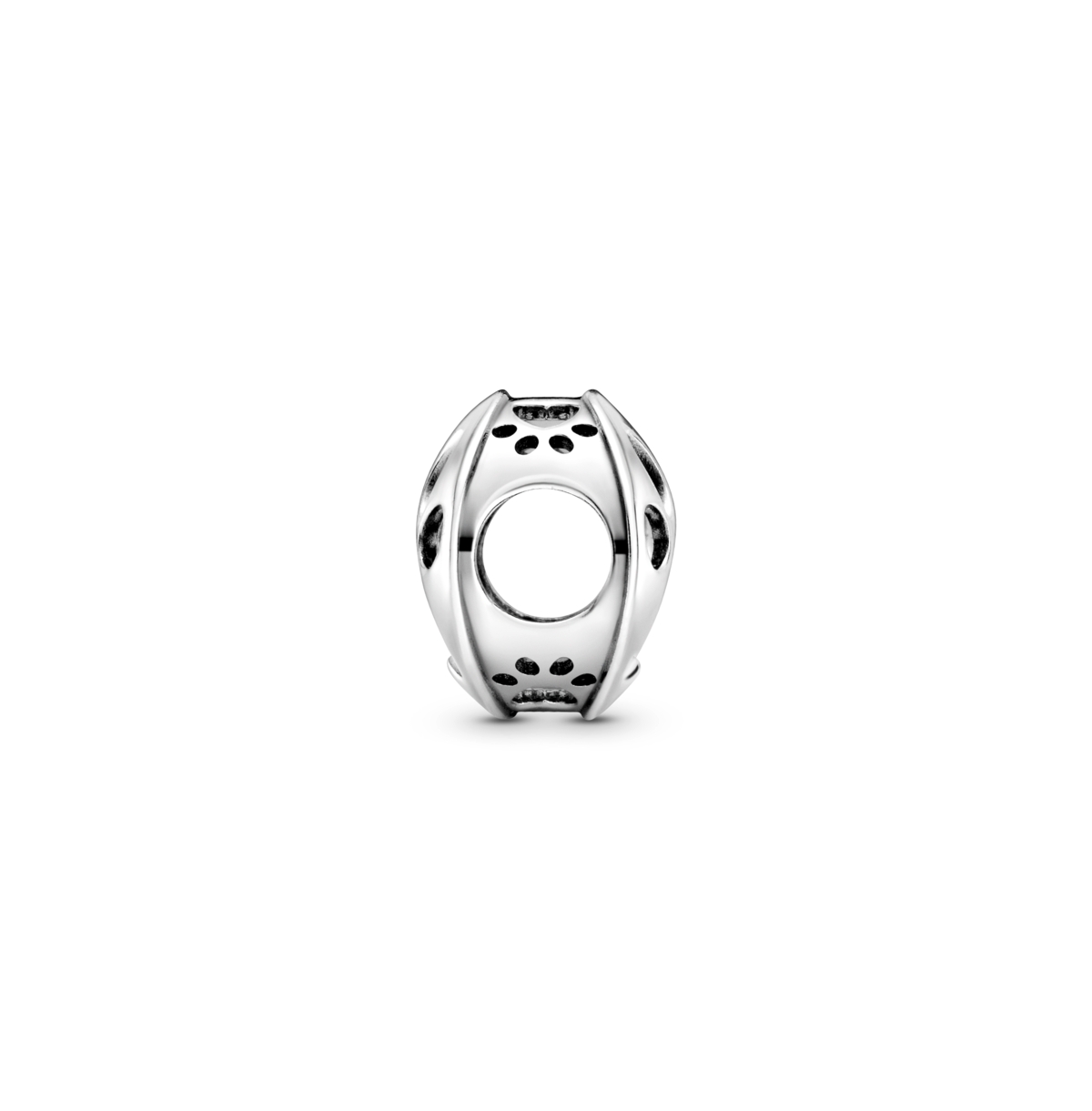 Pandora Sterling Silver Openwork Paw Print Charm In No Color