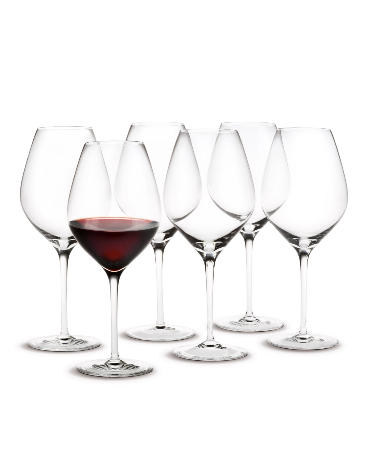 Rosendahl Cabernet Burgundy Glasses, Set Of 6 In Clear