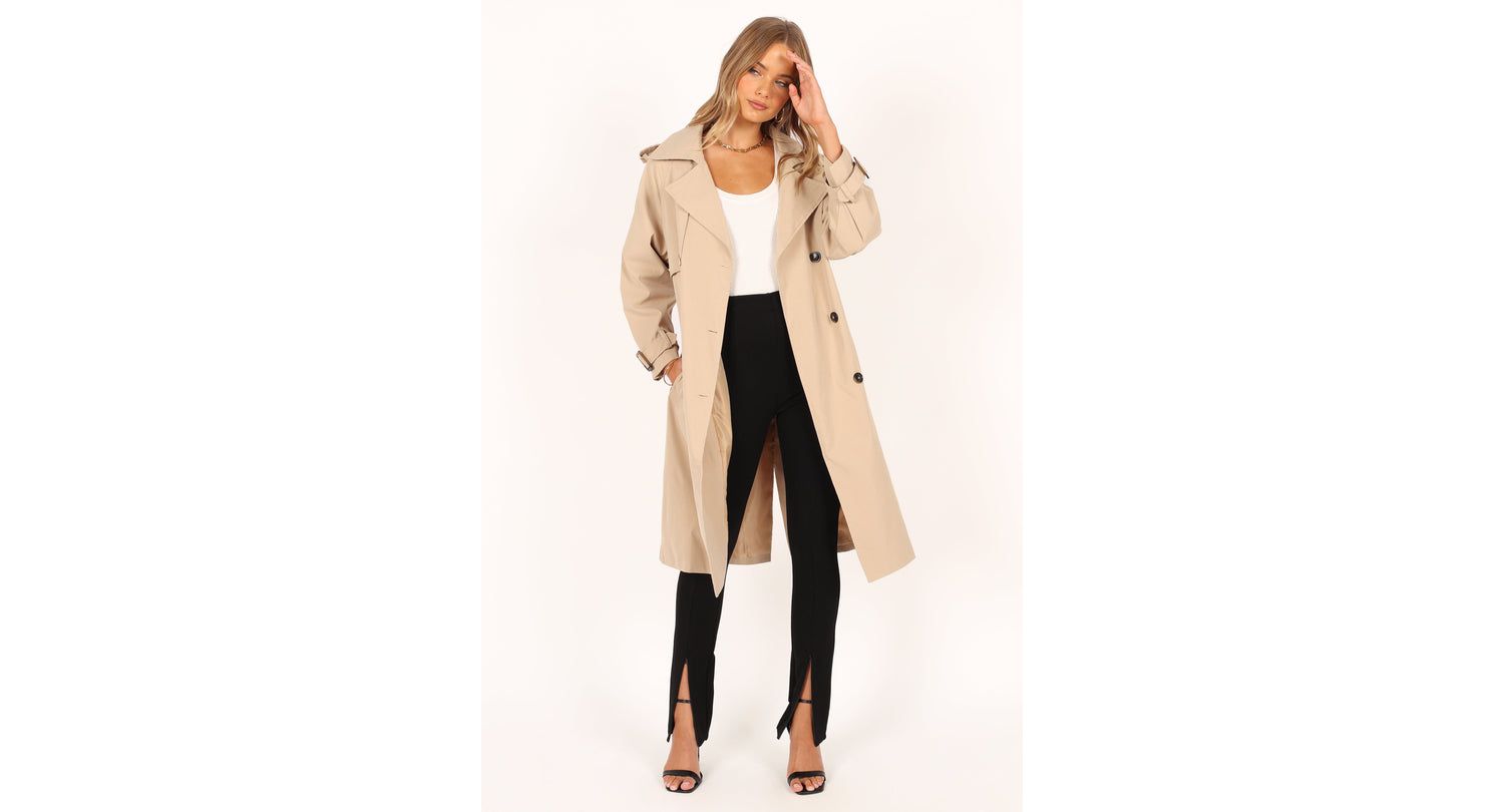 Women's Trina Button Front Trench Coat