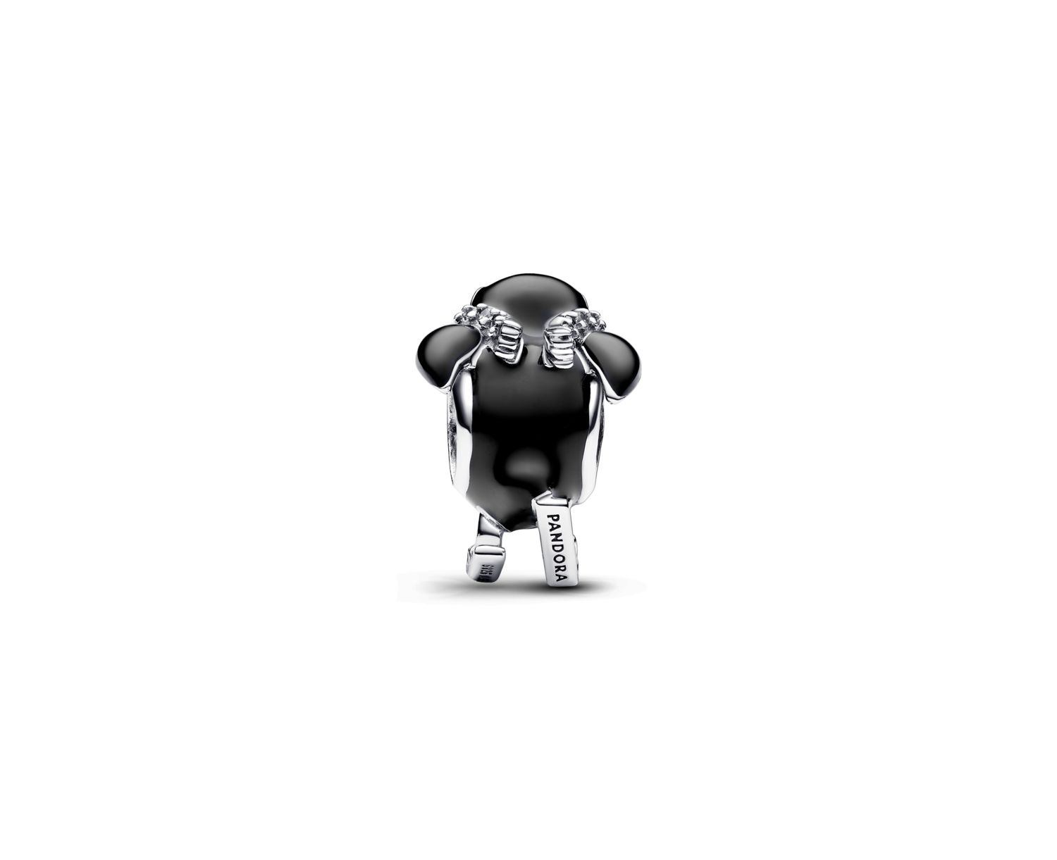 Cubic Zirconia Skiing Penguin Charm