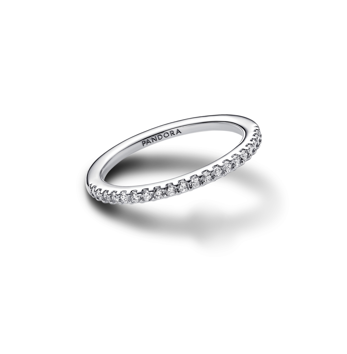 Pandora Cubic Zirconia Band Ring In Clear