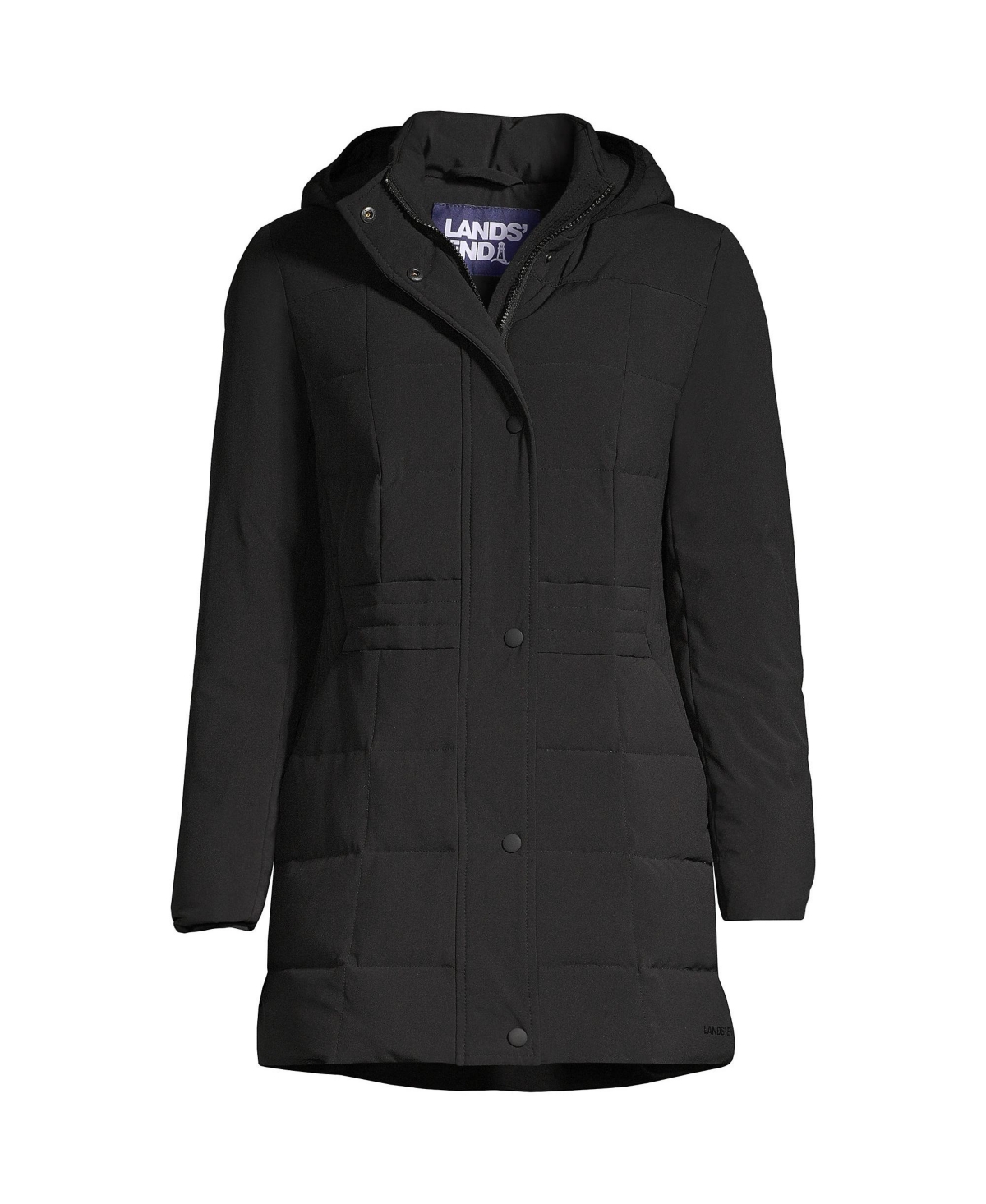 Lands End Women s Plus Size Quilted Stretch Down Coat Forest moss Smart Closet