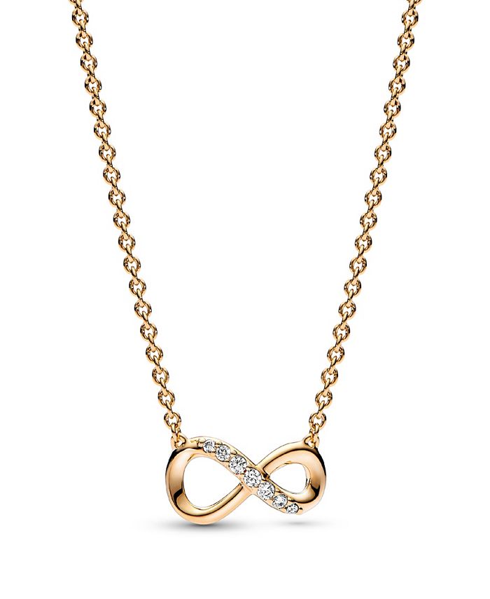 Pandora Moments 14K Gold Plated Sparkling Cubic Zirconia Infinity