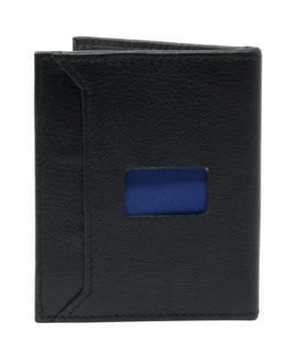 Men's Men RFID Leather Wallet Slim Front Pocket Wallet Business Card Case