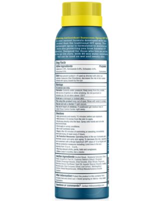 Hydrating Antioxidant Sunscreen Spray SPF 50, 6-oz.