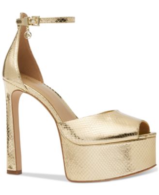Michael Kors - Women's Martina Ankle-Strap Peep-Toe Pumps