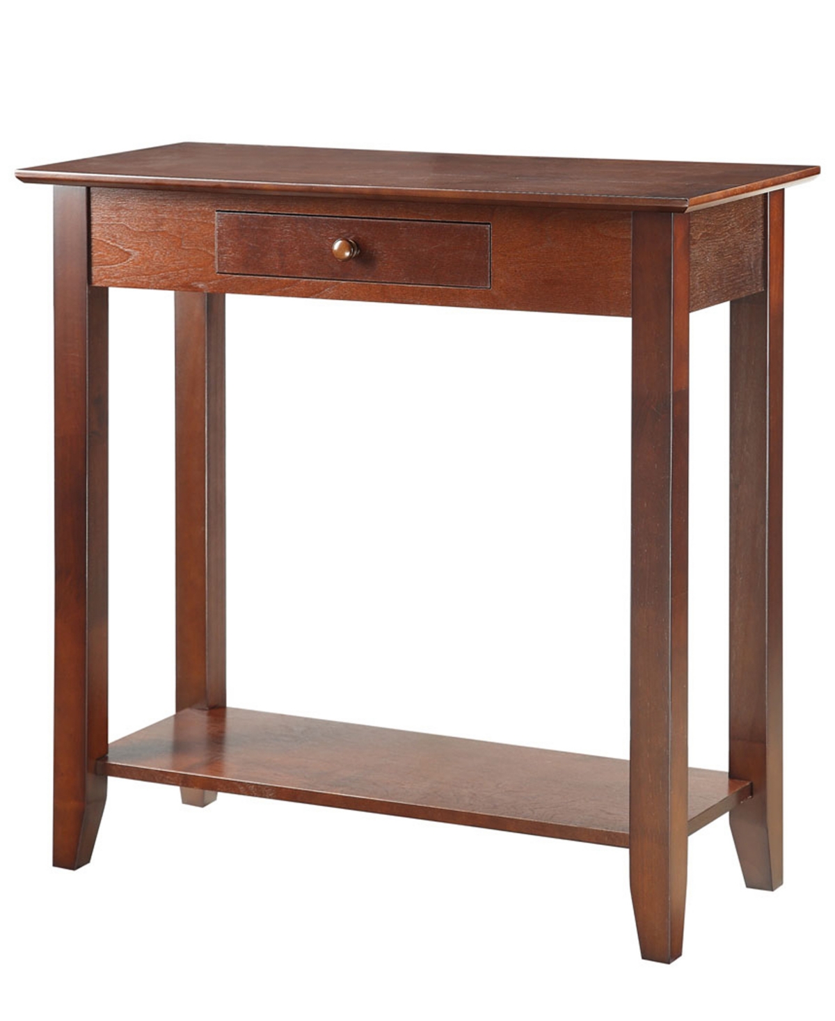 Convenience Concepts 31.5" Wood American Heritage 1 Drawer Hall Table In Red