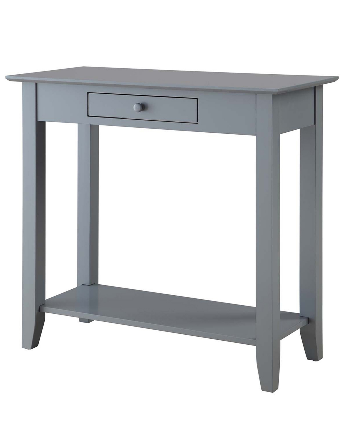 Convenience Concepts 31.5" Wood American Heritage 1 Drawer Hall Table In Gray