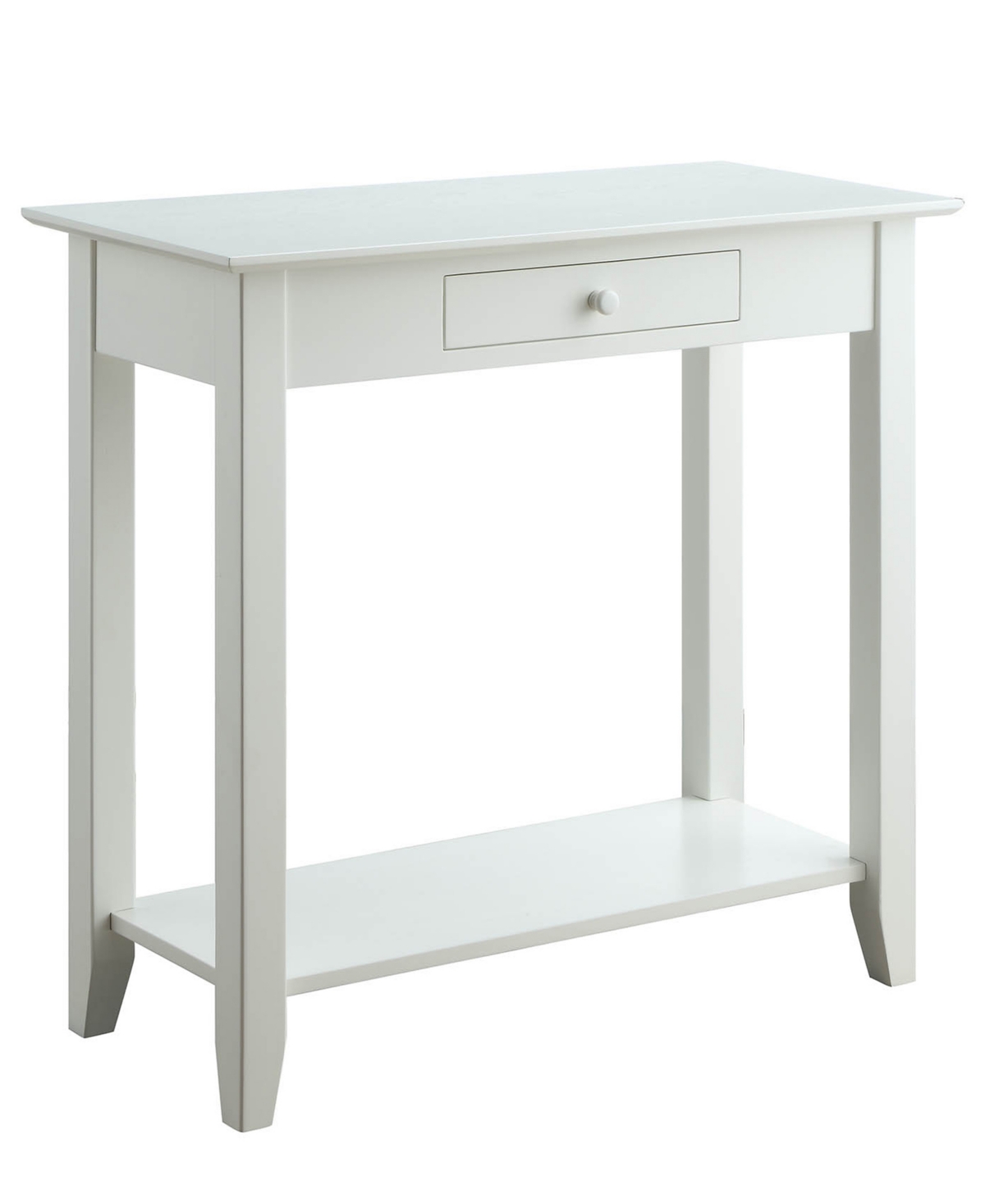 Convenience Concepts 31.5" Wood American Heritage 1 Drawer Hall Table In White