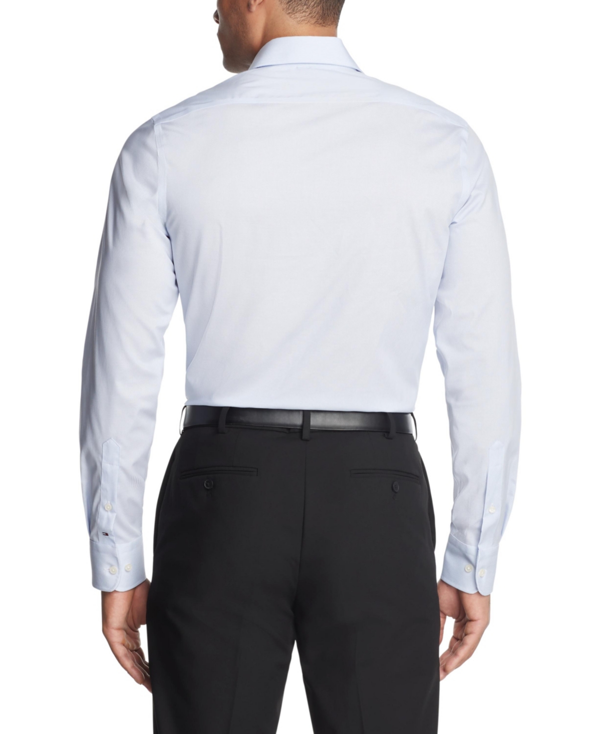 Tommy Hilfiger Men's Th Flex Essentials Wrinkle Resistant Stretch Regular-Fit Dress Shirt