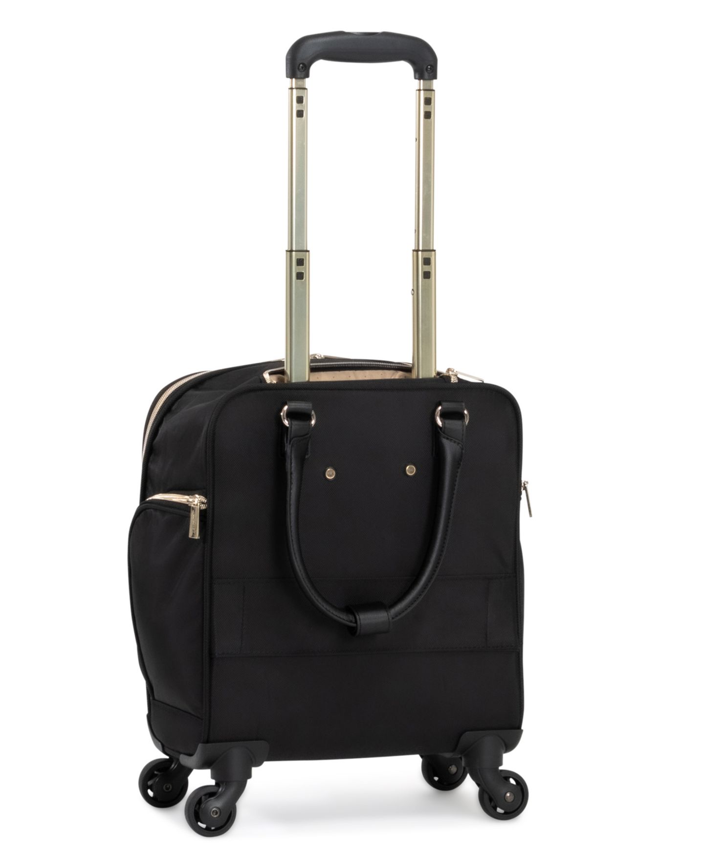 Чемоданы Kenneth Cole Reaction 17" Softside Chevron 4-Wheel Spinner Carry-On Underseater, цвет: Чёрный — фото 3