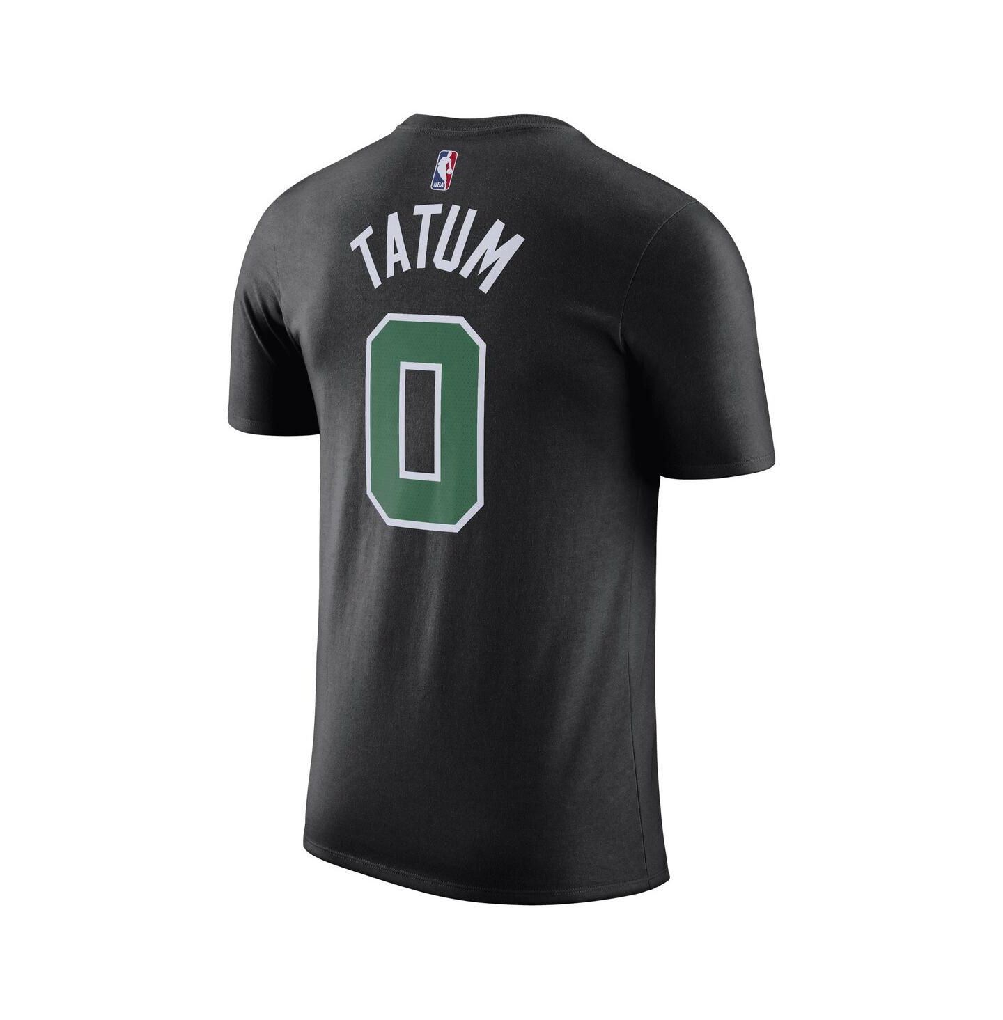 Мужская футболка Jordan Jayson Tatum Black Boston Celtics 2022/23 Statement Edition Name and Number — фото 2