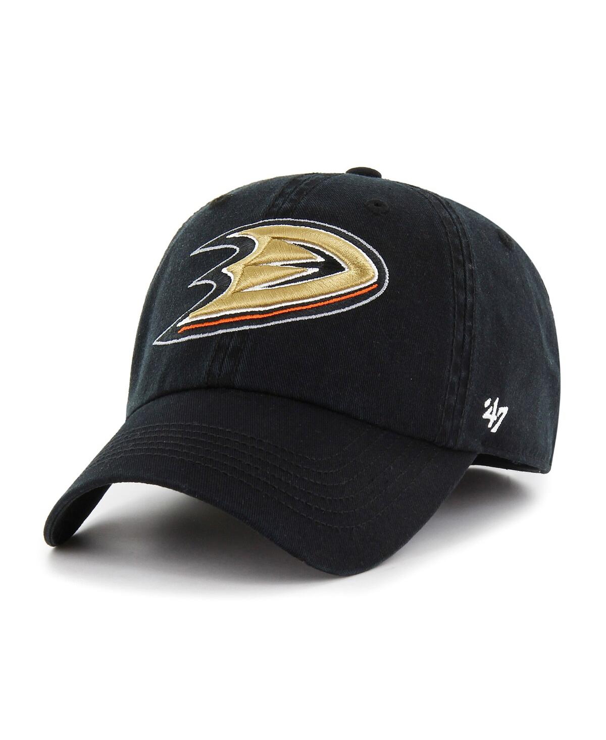 47 Brand Men's ' Black Anaheim Ducks Classic Franchise Fitted Hat