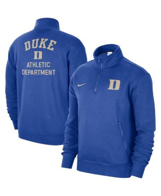 Men s Nike Royal Duke Blue Devils Campus Athletic Department Quarter Zip Sweatshirt Macy s