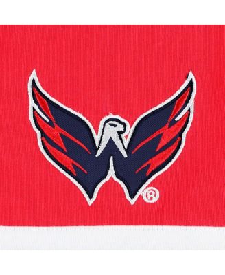 Men's Red Washington Capitals Walter Lace-Up Long Sleeve Top