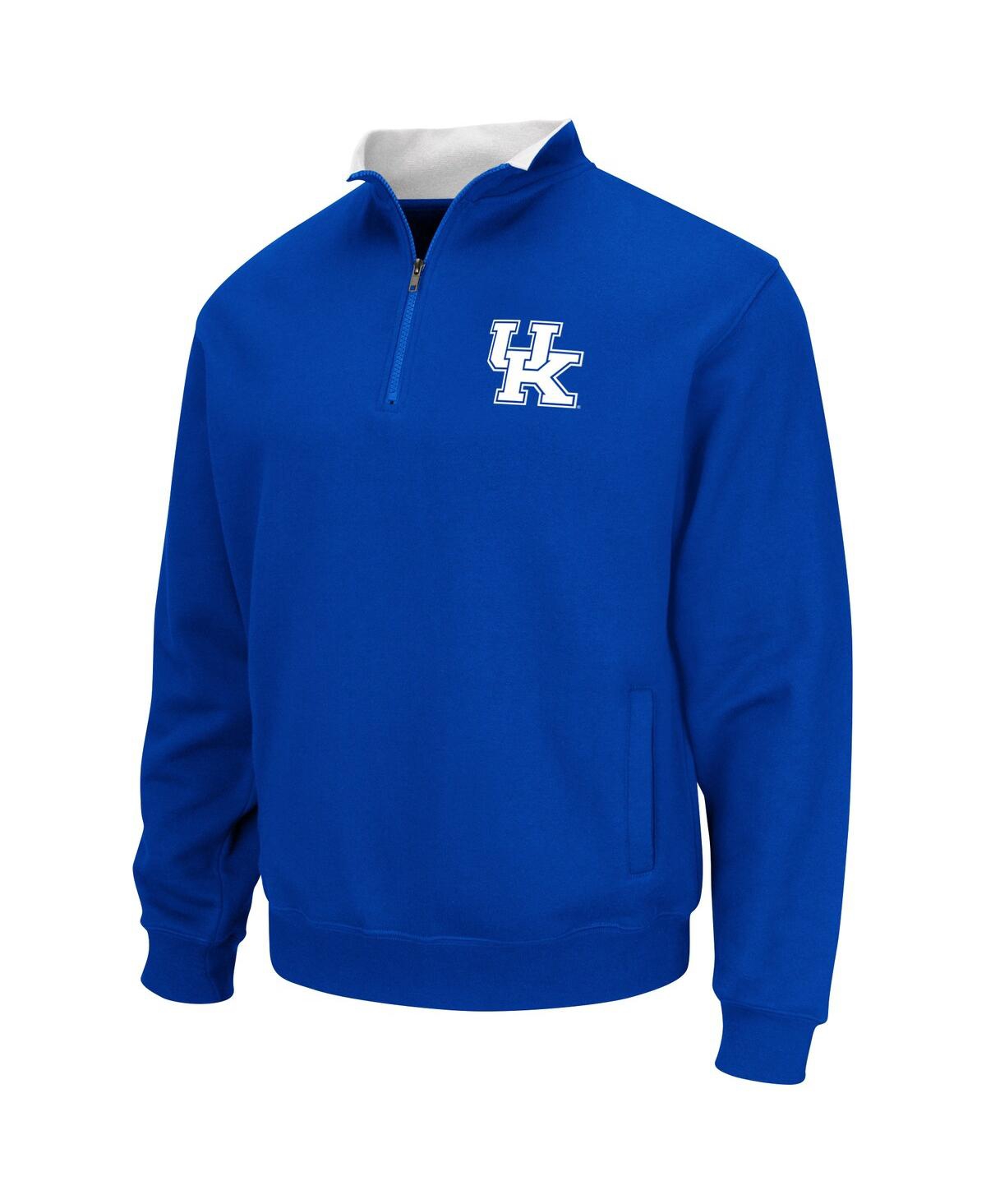 Shop Colosseum Men's  Royal Kentucky Wildcats Tortugas Quarter-zip Sweatshirt