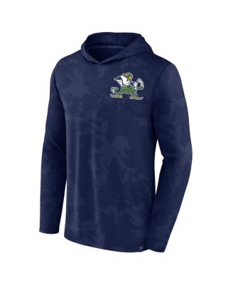 Men's Navy Notre Dame Fighting Irish Camo Hoodie Long Sleeve T-shirt