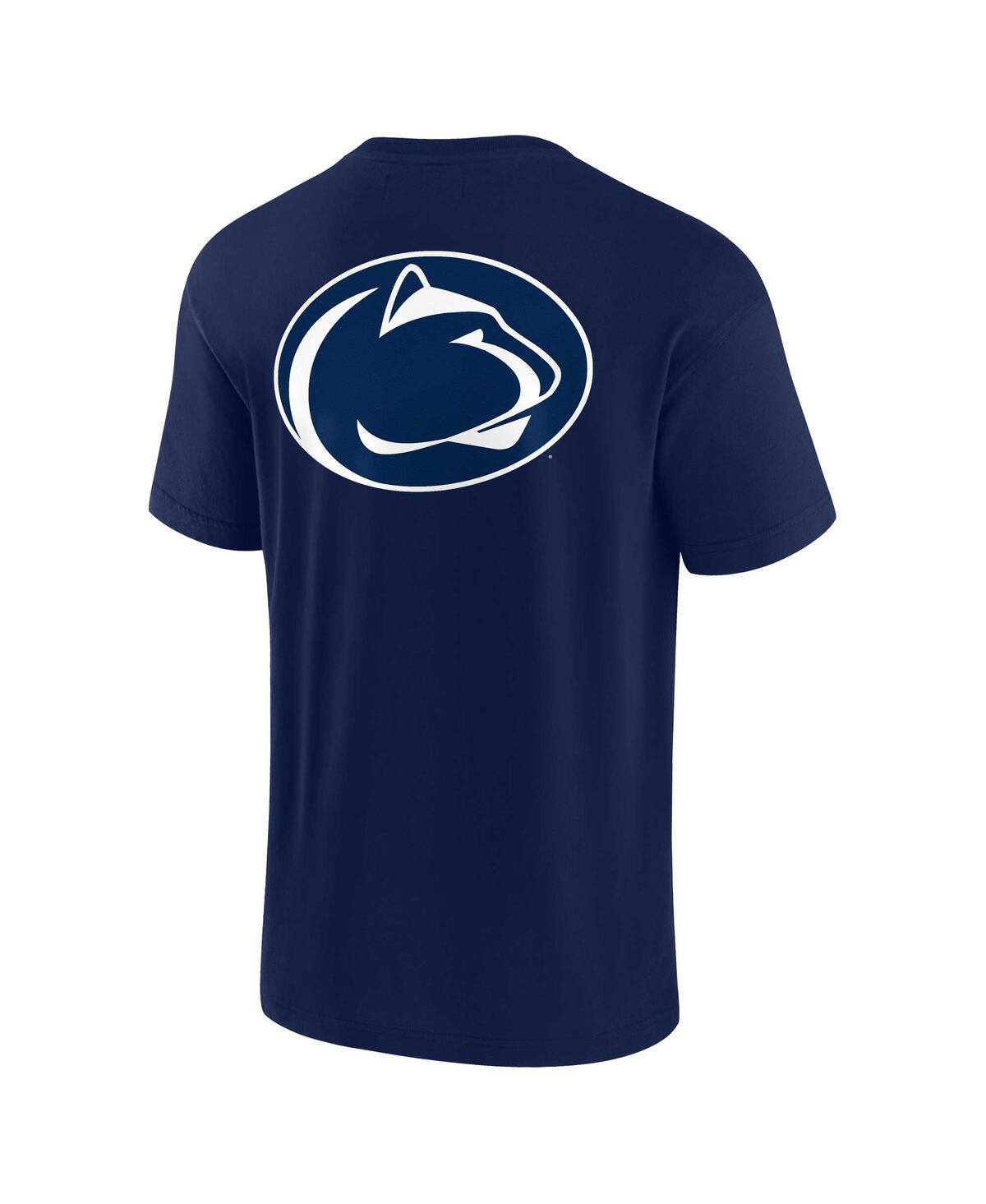 Shop Fanatics Signature Men's And Women's  Navy Penn State Nittany Lions Super Soft Short Sleeve T-shirt