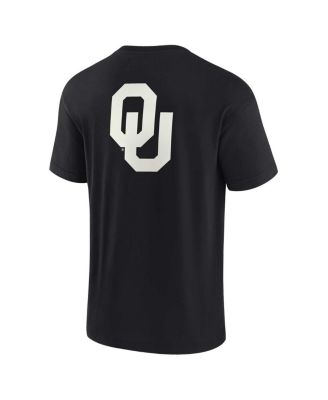 Men's and Women's Black Oklahoma Sooners Super Soft Short Sleeve T-shirt