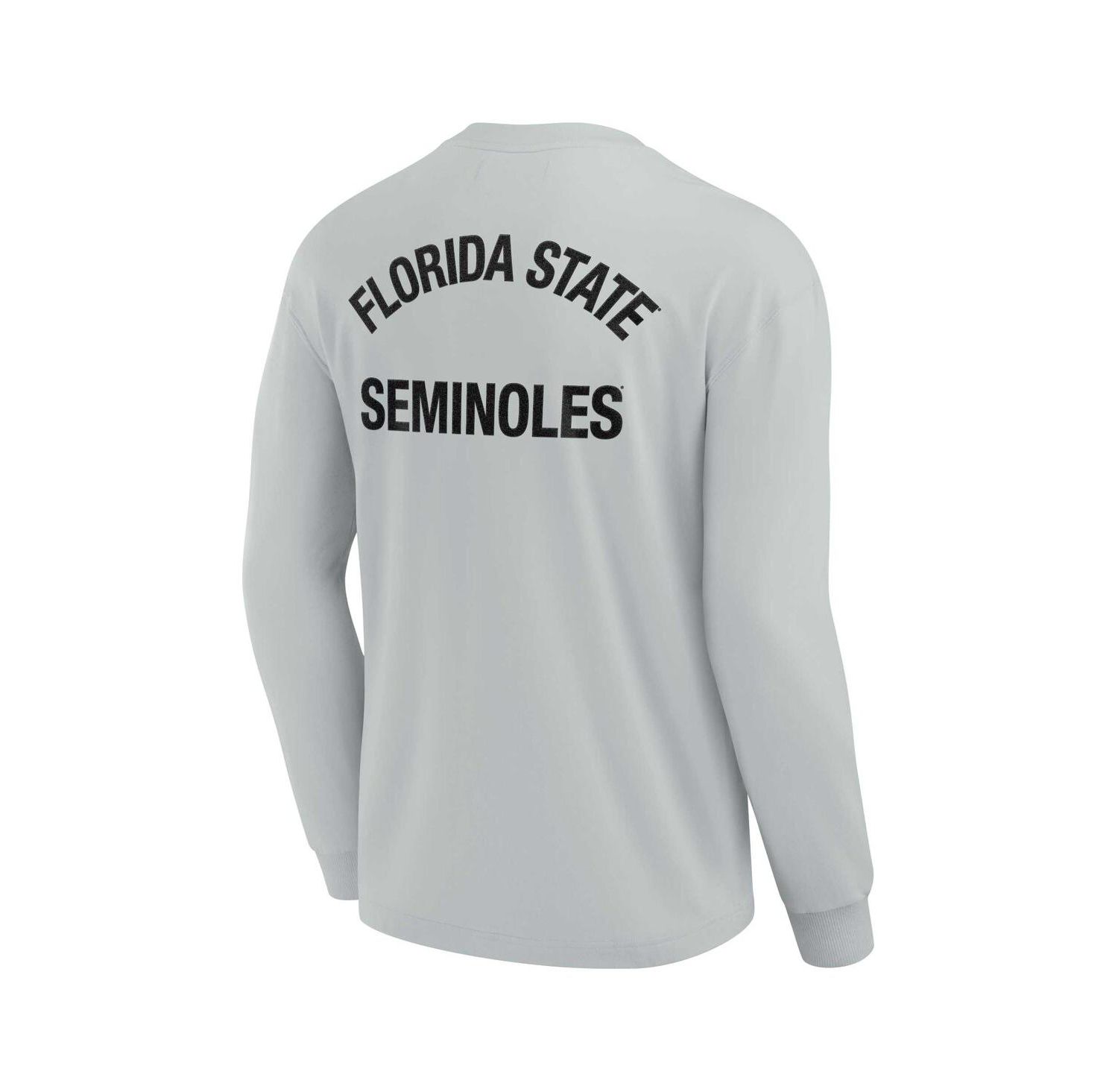 Men's and Women's Gray Florida State Seminoles Super Soft Long Sleeve T-shirt