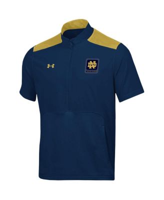 Men's Navy Notre Dame Fighting Irish Motivate Half-Zip Jacket