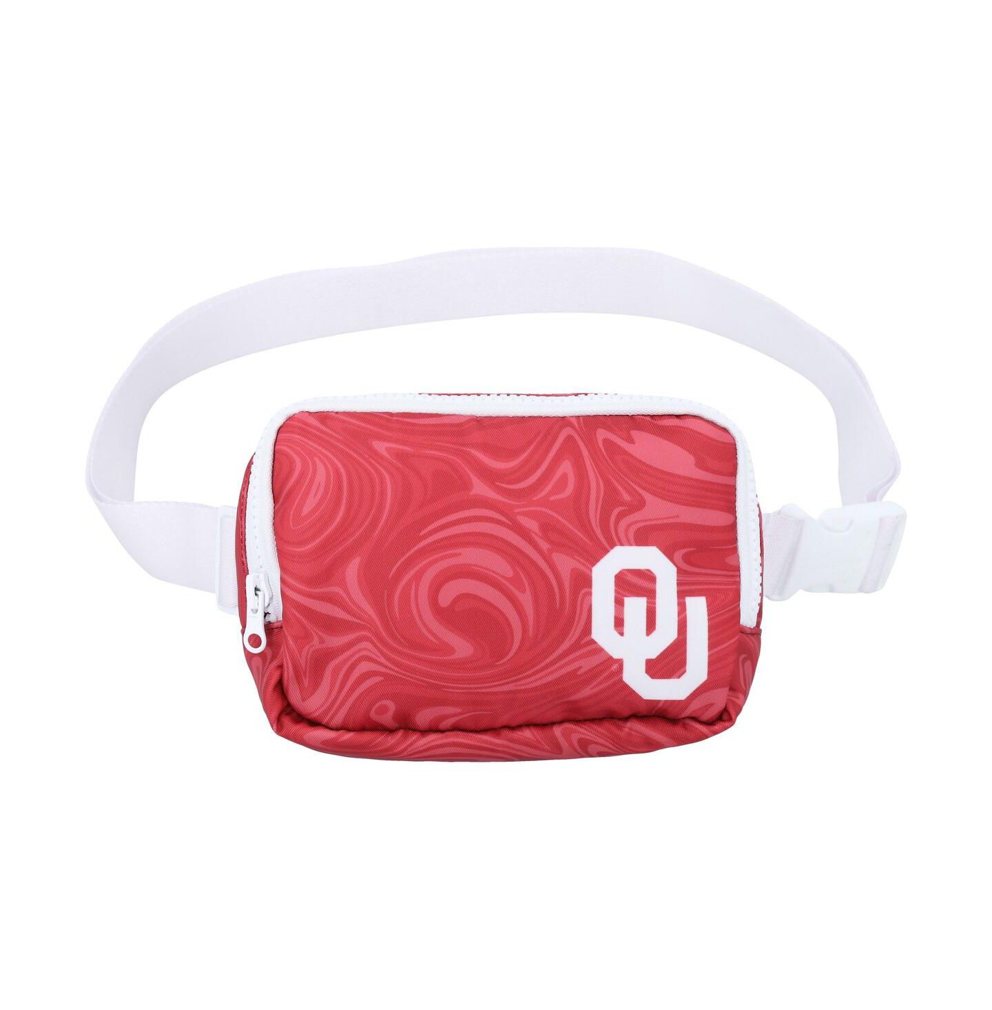 Женская сумка ZooZatz Oklahoma Sooners Swirly Belt Adjustable Fanny Pack — фото 1