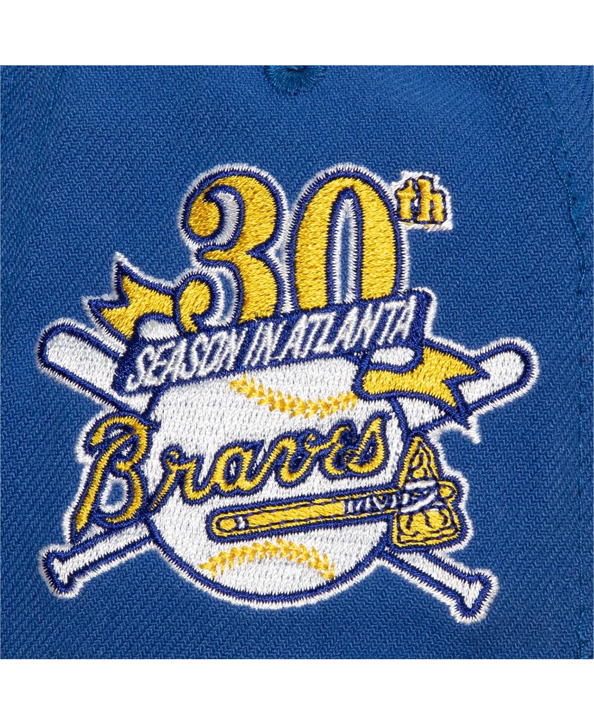 Men's Mitchell & Ness Gold Atlanta Braves Hometown Snapback Hat - Gold