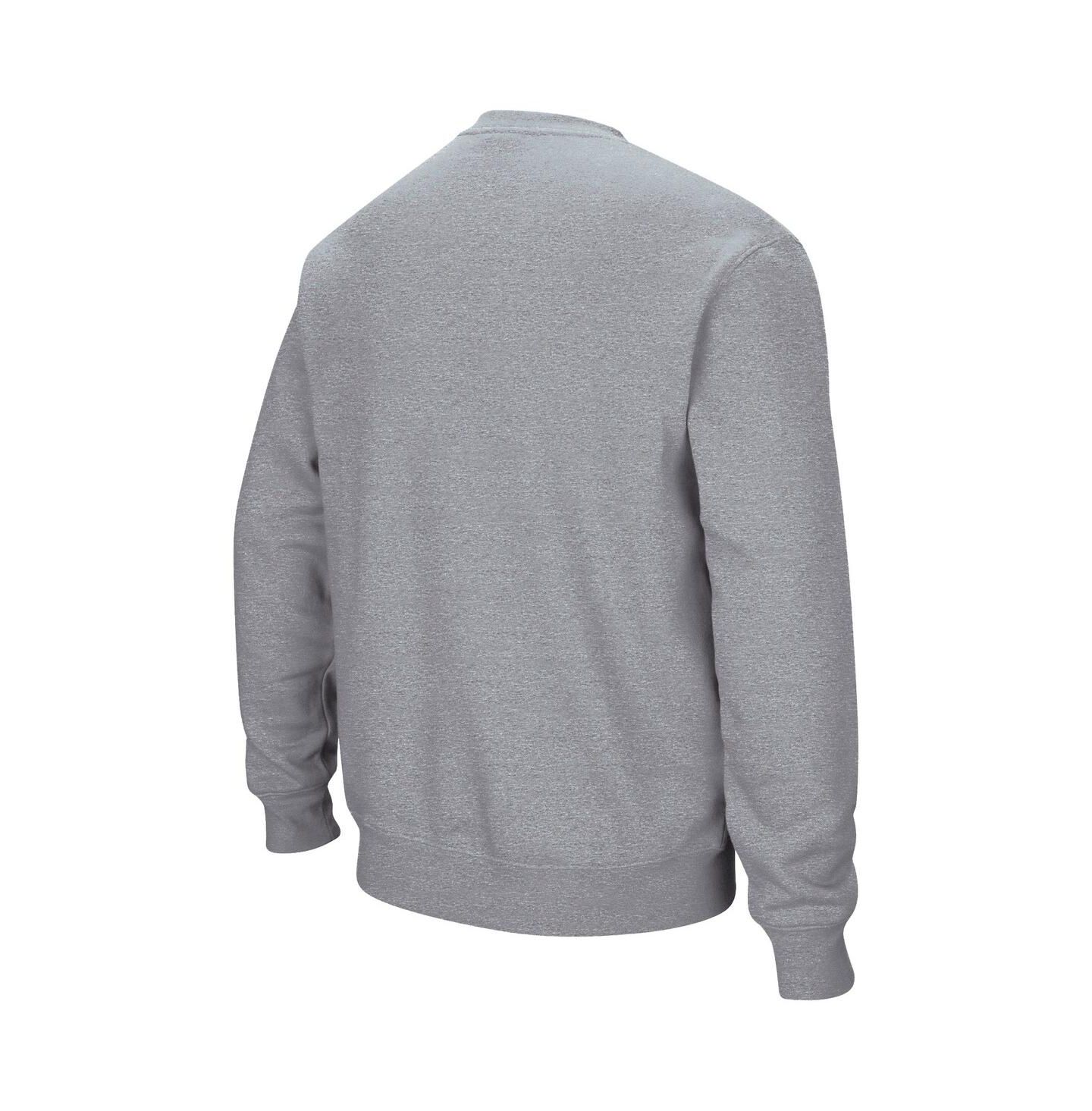 Мужская толстовка Colosseum Arizona State Sun Devils Arch & Logo Pullover, цвет: Меланжевый серый — фото 2