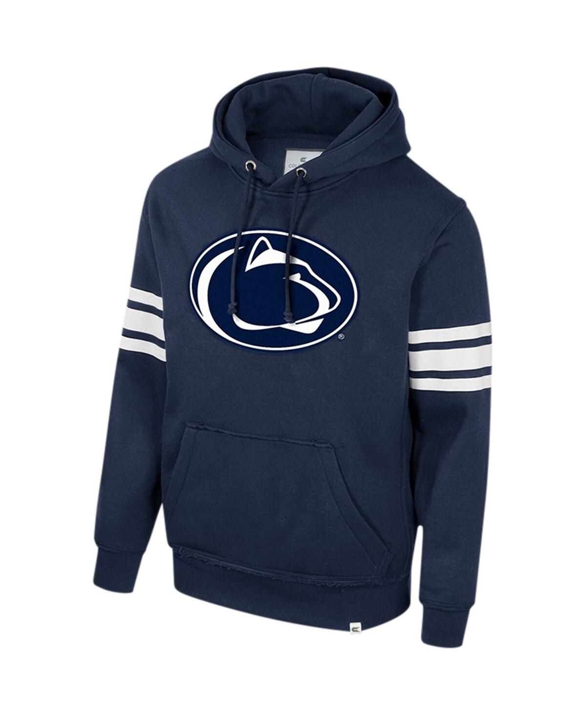 Colosseum Navy Penn State Nittany Lions Saluting Pullover Hoodie In Navy